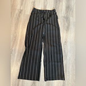 Black pinstripe Hollister “trousers”